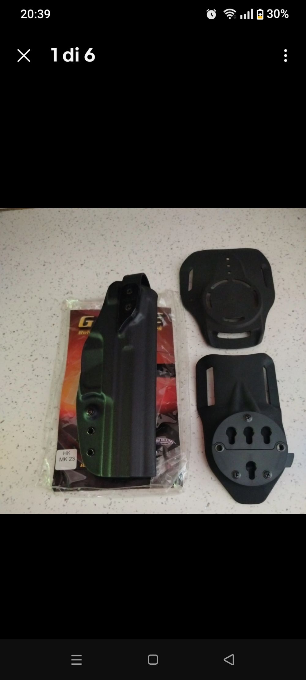 Fondina in kydex G-Code XST Non-RTI per H&K MK23, G-Code, Accessori usato come nuovo