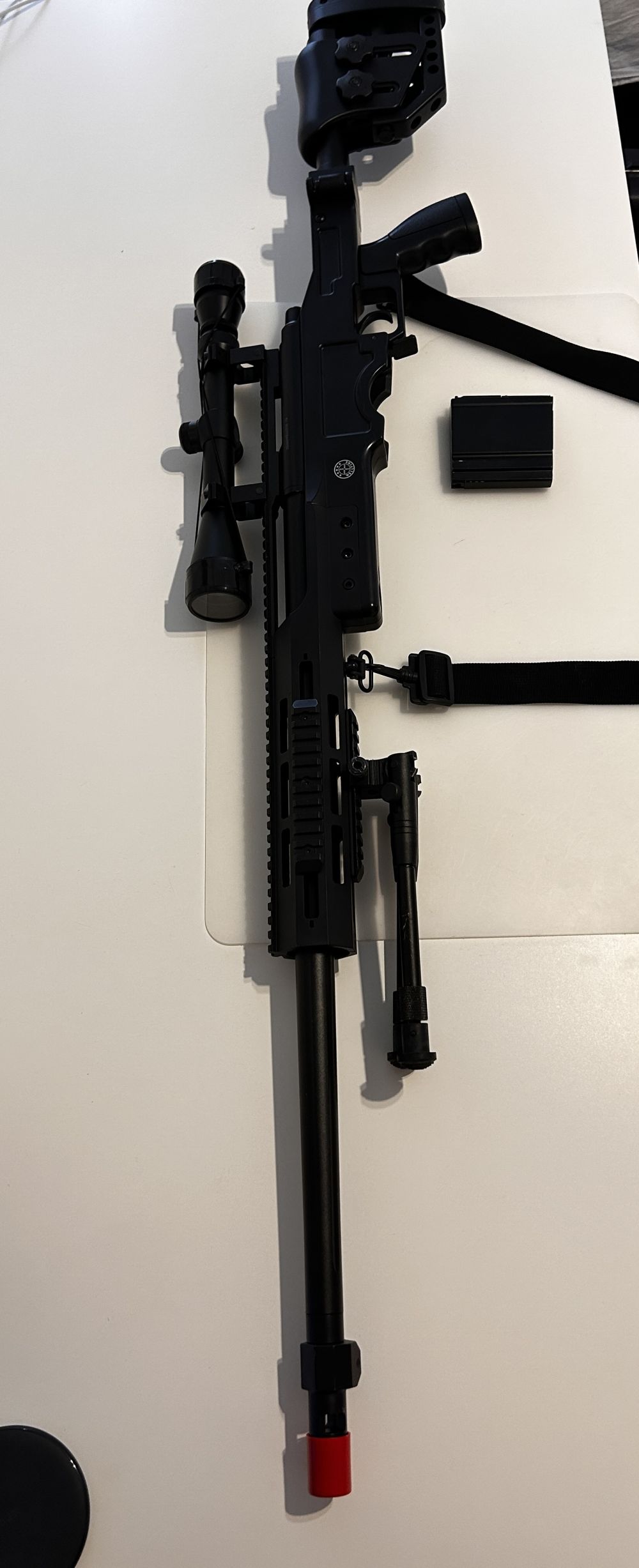 SNIPER SILENT KILLER RIS FULL METAL BLACK VS-PACK, Well, Softair usato garantito