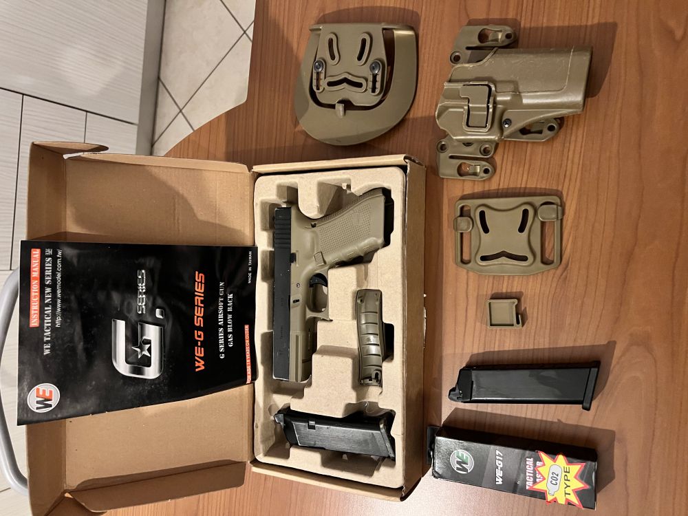 Replica glock 17 we scarrellante a gas, We, Softair usato garantito